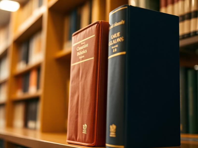 Academic books on a library shelf